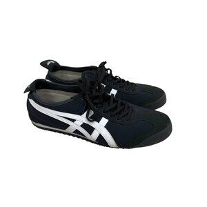 Asics Onitsuka Tiger Mexico 66 Black Low Top Sneakers Shoes 1183B497 Mens size 9